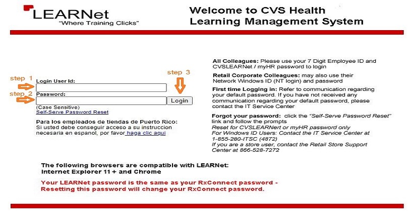 CVS Learnet Login at CVSlearnet.cvs.com  2023
